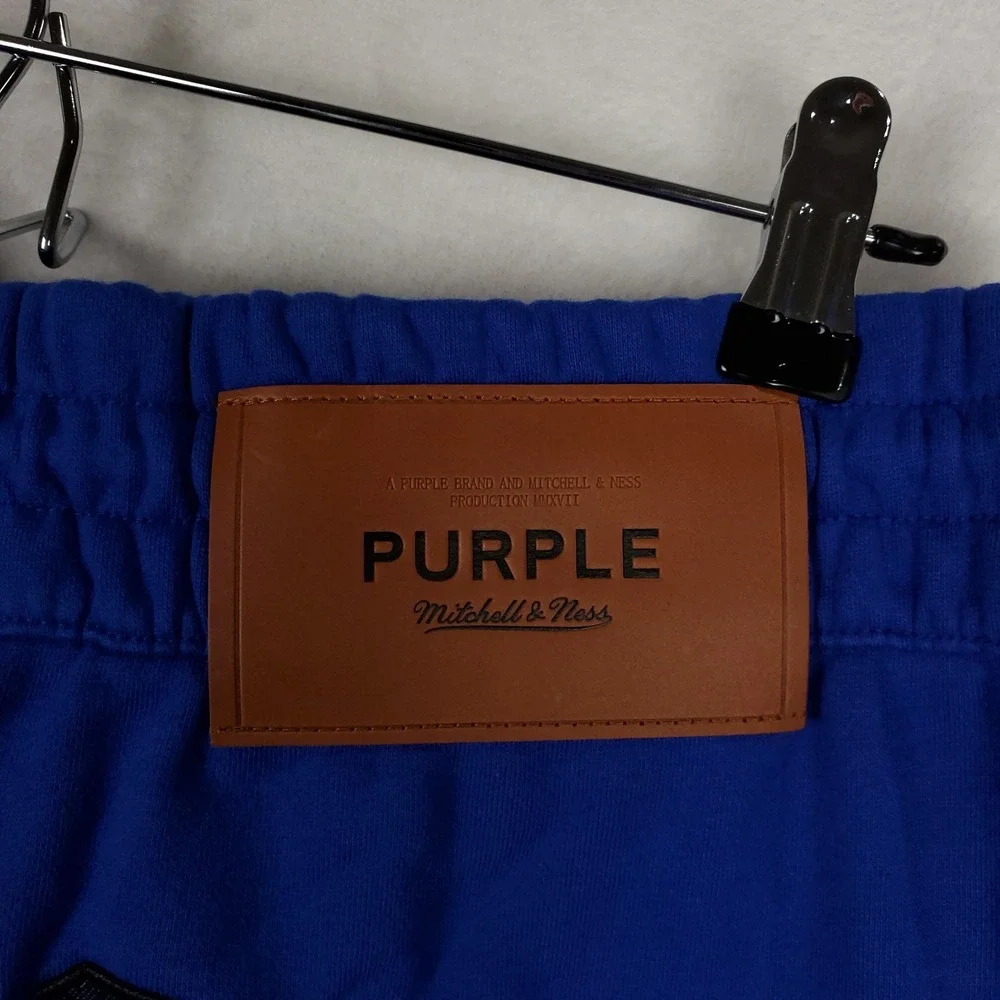 Purple Brand New York Knicks Mitchell & Ness NBA‎ Large Tear Away Pants Blue NWT
